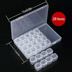 28 Grids Diamond Painting Rhinestone Storage Box Plastic Organizer