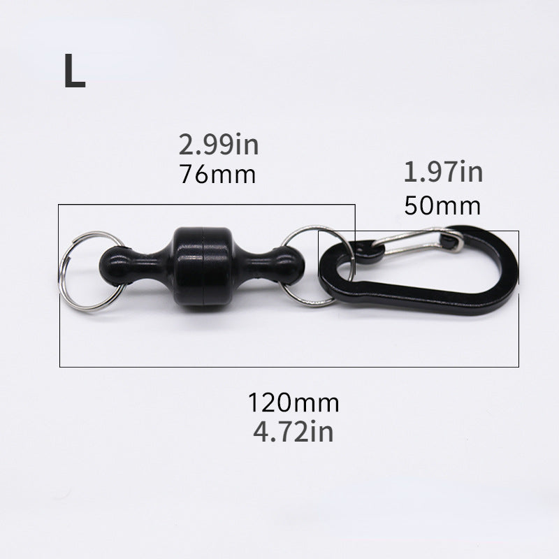 Portable Magnetic Buckle Net Releasing Hanging Snap Clip Fishing Accessories