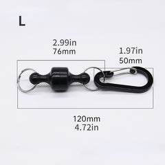 Portable Magnetic Buckle Net Releasing Hanging Snap Clip Fishing Accessories