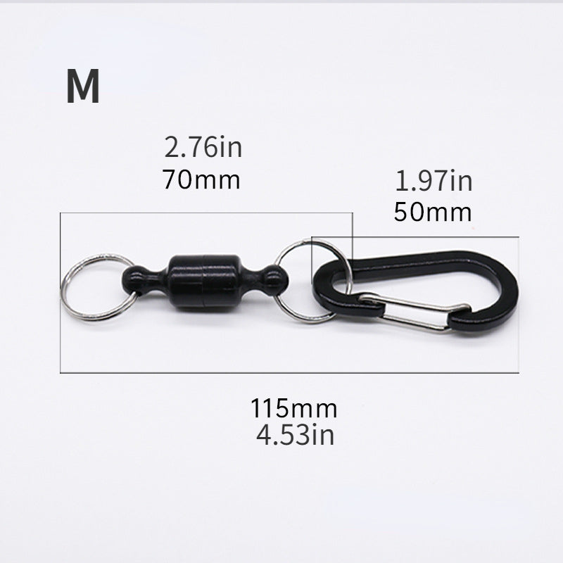 Portable Magnetic Buckle Net Releasing Hanging Snap Clip Fishing Accessories