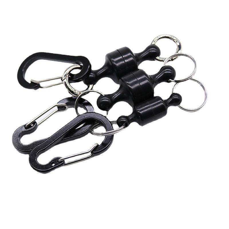 Portable Magnetic Buckle Net Releasing Hanging Snap Clip Fishing Accessories