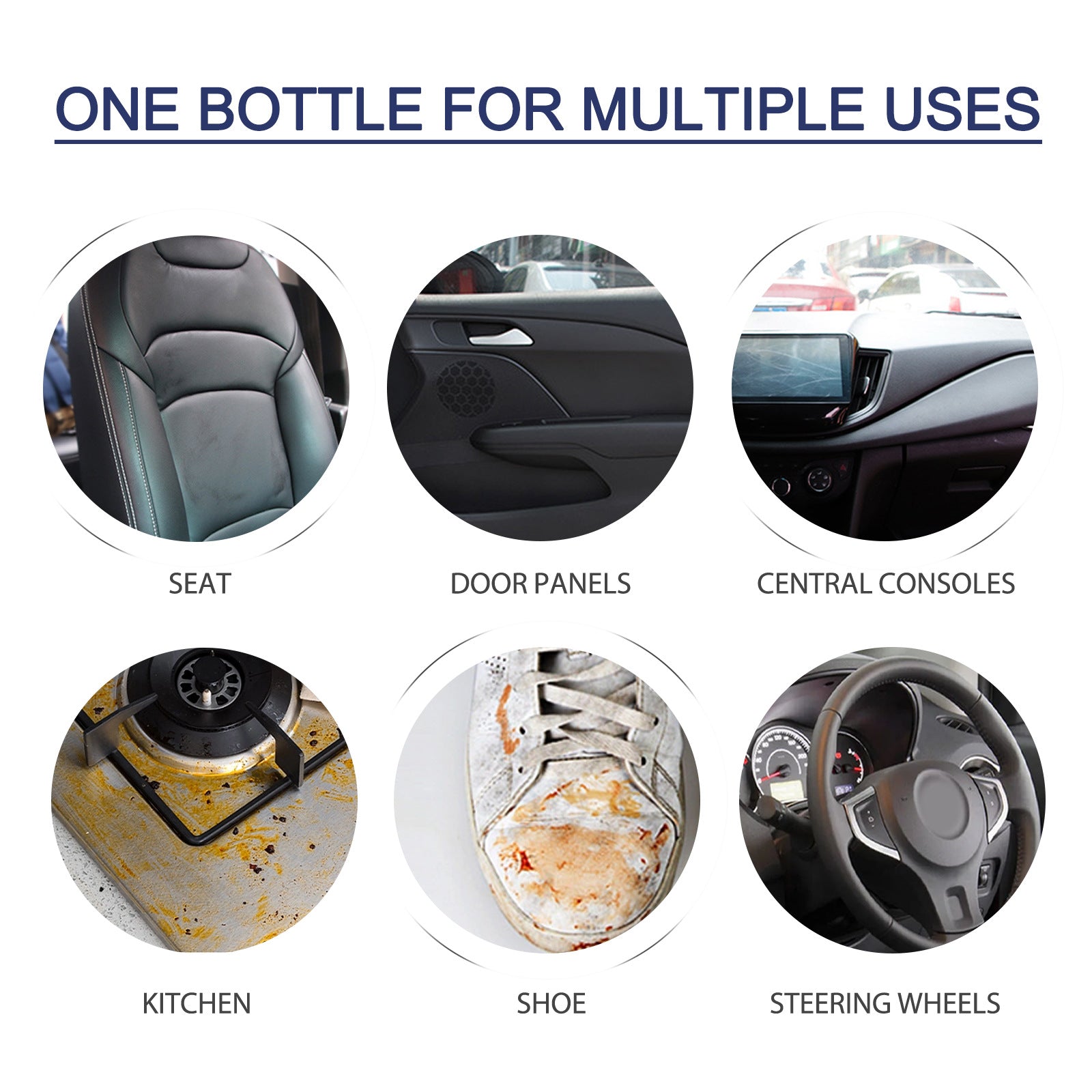 Car Interior Foam Cleaner Dust Removal Enamel Maintenance
