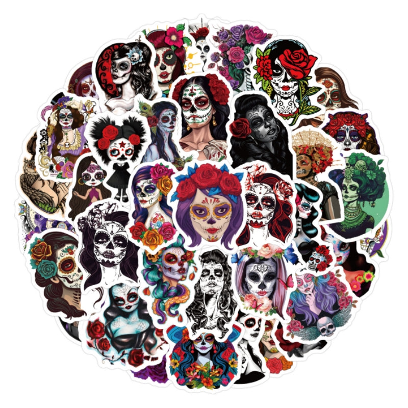 64pcs Dead Graffiti Stickers for Motorcycles Laptops DIY Waterproof
