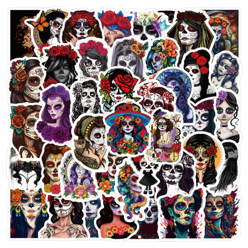 64pcs Dead Graffiti Stickers for Motorcycles Laptops DIY Waterproof