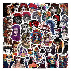 64pcs Dead Graffiti Stickers for Motorcycles Laptops DIY Waterproof
