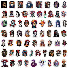 64pcs Dead Graffiti Stickers for Motorcycles Laptops DIY Waterproof