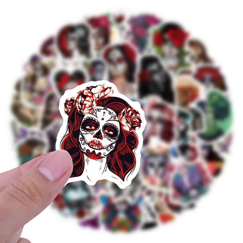 64pcs Dead Graffiti Stickers for Motorcycles Laptops DIY Waterproof