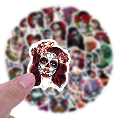 64pcs Dead Graffiti Stickers for Motorcycles Laptops DIY Waterproof