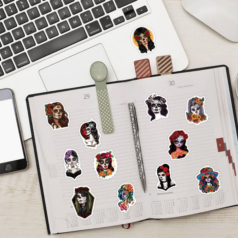 64pcs Dead Graffiti Stickers for Motorcycles Laptops DIY Waterproof