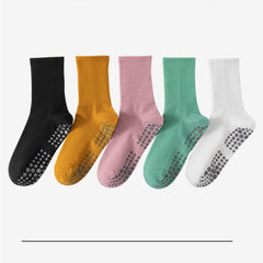 Non Slip Yoga Socks for Pilates Barre Ballet - Mid Calf