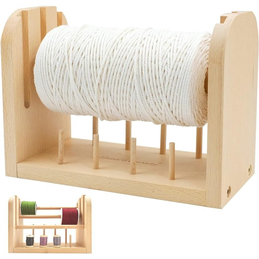 Wooden Yarn Storage Holder Knitting Thread Holder Stand Organizer Rack