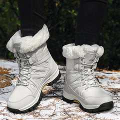 Women's Thickened Snow Boots Warm Hiking Shoes