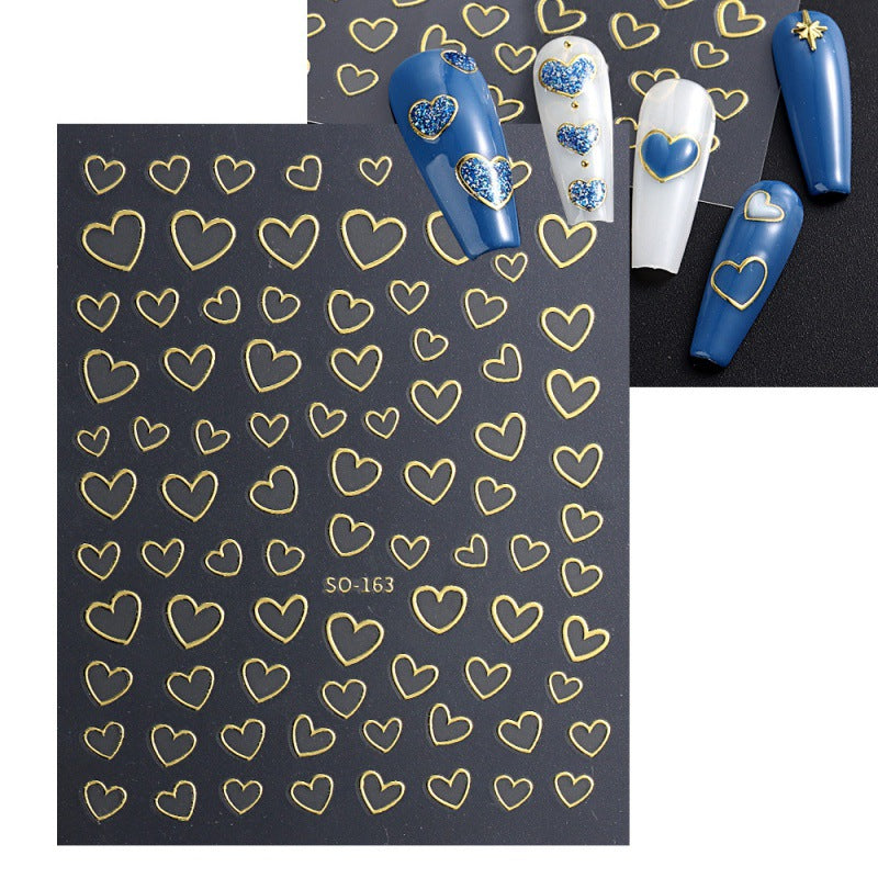 Heart Shaped Nail Stickers For Women Easy DIY Manicure