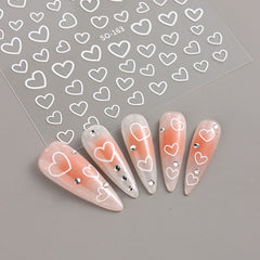 Heart Shaped Nail Stickers For Women Easy DIY Manicure