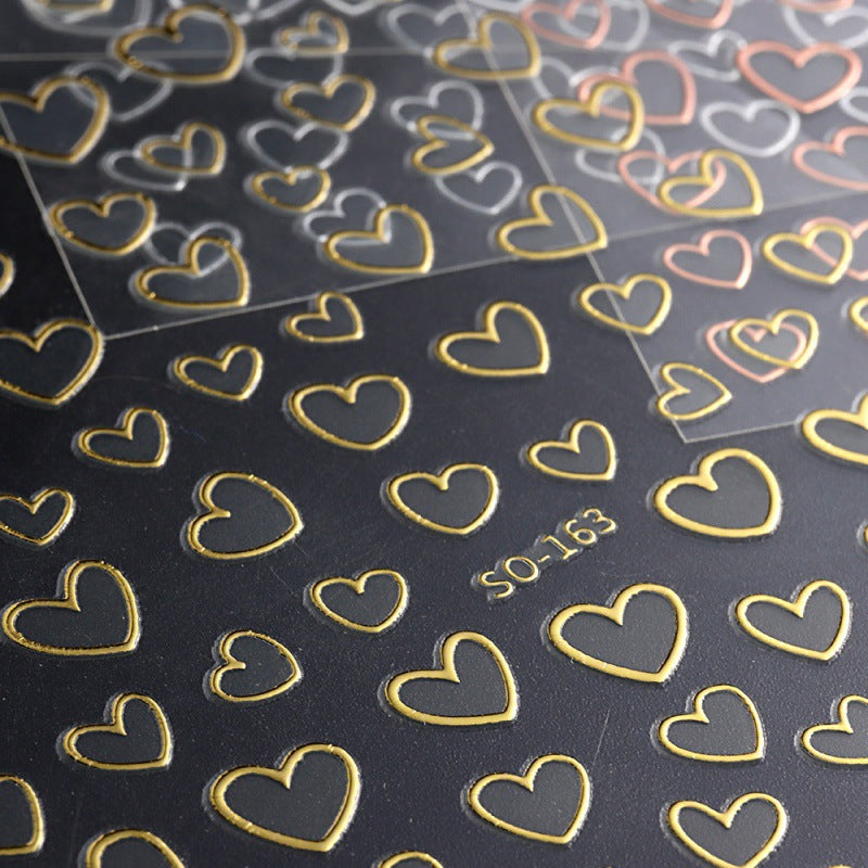 Heart Shaped Nail Stickers For Women Easy DIY Manicure
