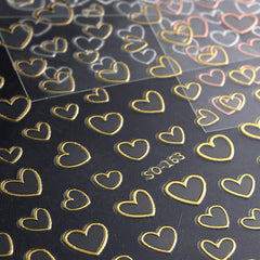 Heart Shaped Nail Stickers For Women Easy DIY Manicure