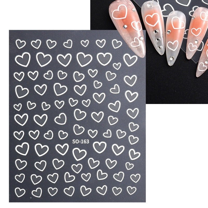 Heart Shaped Nail Stickers For Women Easy DIY Manicure
