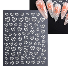 Heart Shaped Nail Stickers For Women Easy DIY Manicure