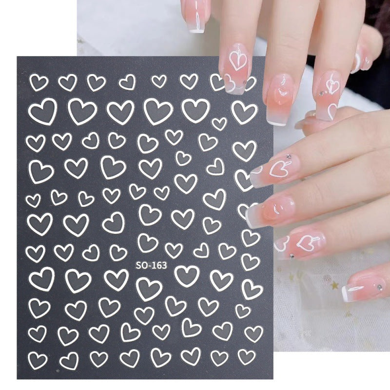 Heart Shaped Nail Stickers For Women Easy DIY Manicure
