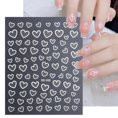 Heart Shaped Nail Stickers For Women Easy DIY Manicure