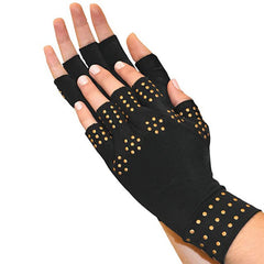 2pcs Compression Gloves For Women & Men Non Slip Glue Dot Sports Gloves