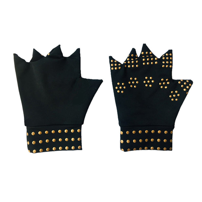 2pcs Compression Gloves For Women & Men Non Slip Glue Dot Sports Gloves