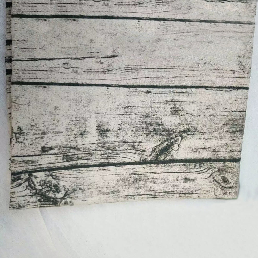 Wood Grain Linen Fabric Linen Printing Handicraft Fabric DIY Cloth