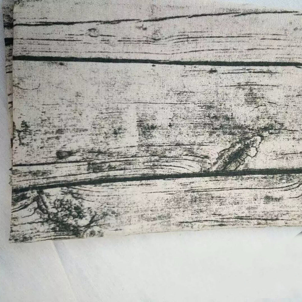 Wood Grain Linen Fabric Linen Printing Handicraft Fabric DIY Cloth