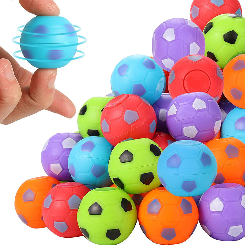 Mini Soccer Ball Fidget Spinners - Party Favors, Classroom Prizes, Pinata Filler