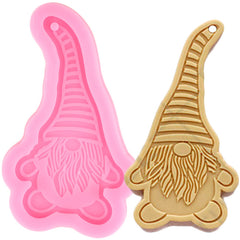 Gnome Silicone Molds Christmas Dwarf Keychain Pendant