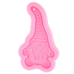 Gnome Silicone Molds Christmas Dwarf Keychain Pendant
