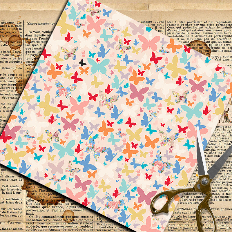 20pcs Retro Garden Paper for DIY Gift and Crafts