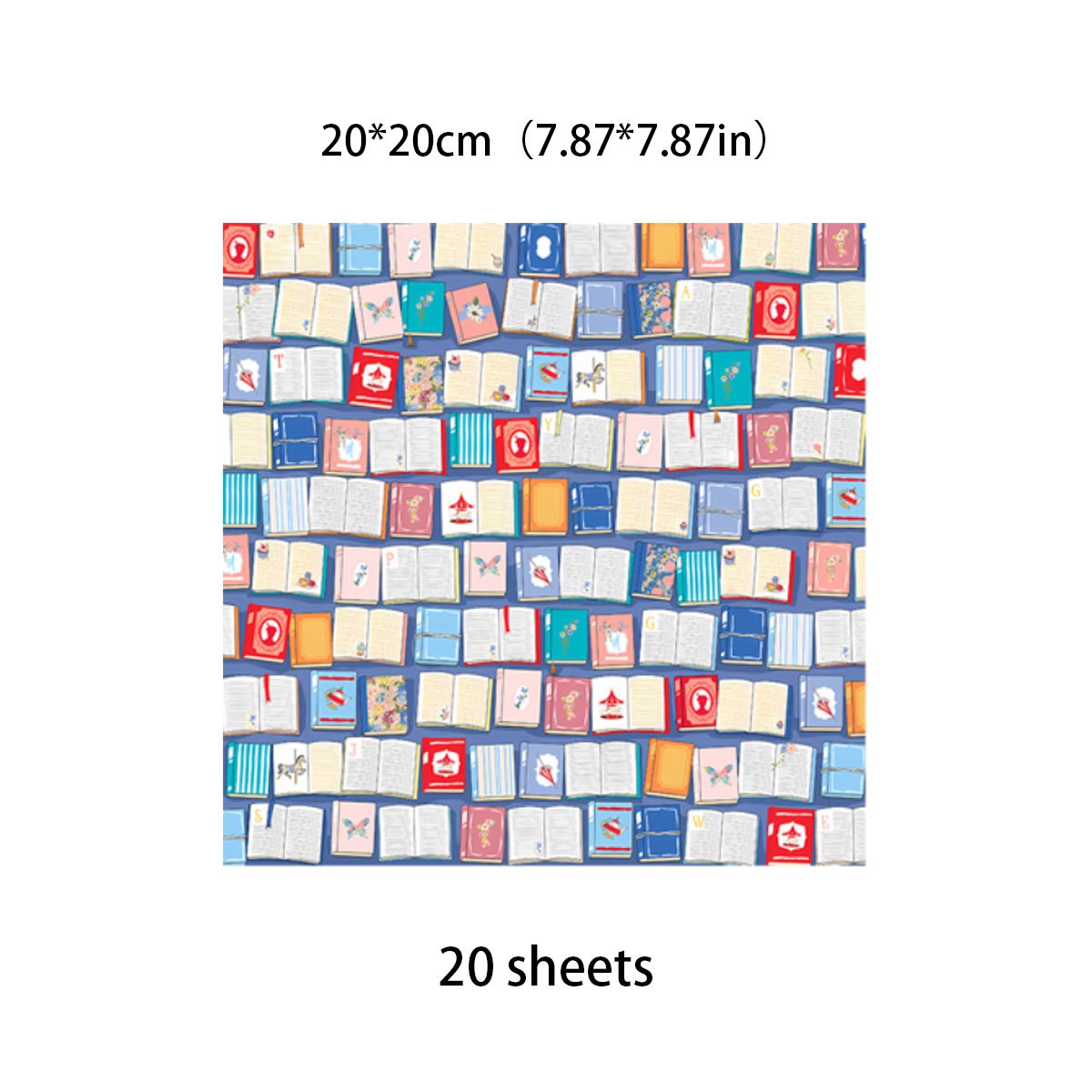 20pcs Retro Garden Paper for DIY Gift and Crafts