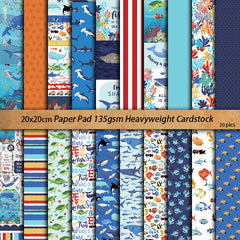 20pcs Retro Marine Mermaids Paper Stickers for DIY Journal Decoration