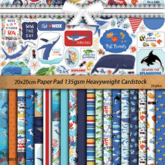 20pcs Retro Marine Mermaids Paper Stickers for DIY Journal Decoration