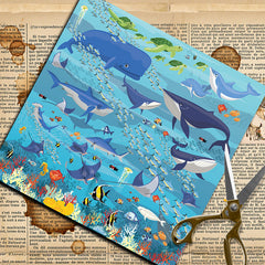 20pcs Retro Marine Mermaids Paper Stickers for DIY Journal Decoration