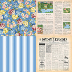 20pcs Large Size Retro Garden Paper for DIY Journal Decoration