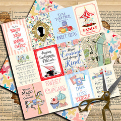 20pcs Large Size Retro Garden Paper for DIY Journal Decoration