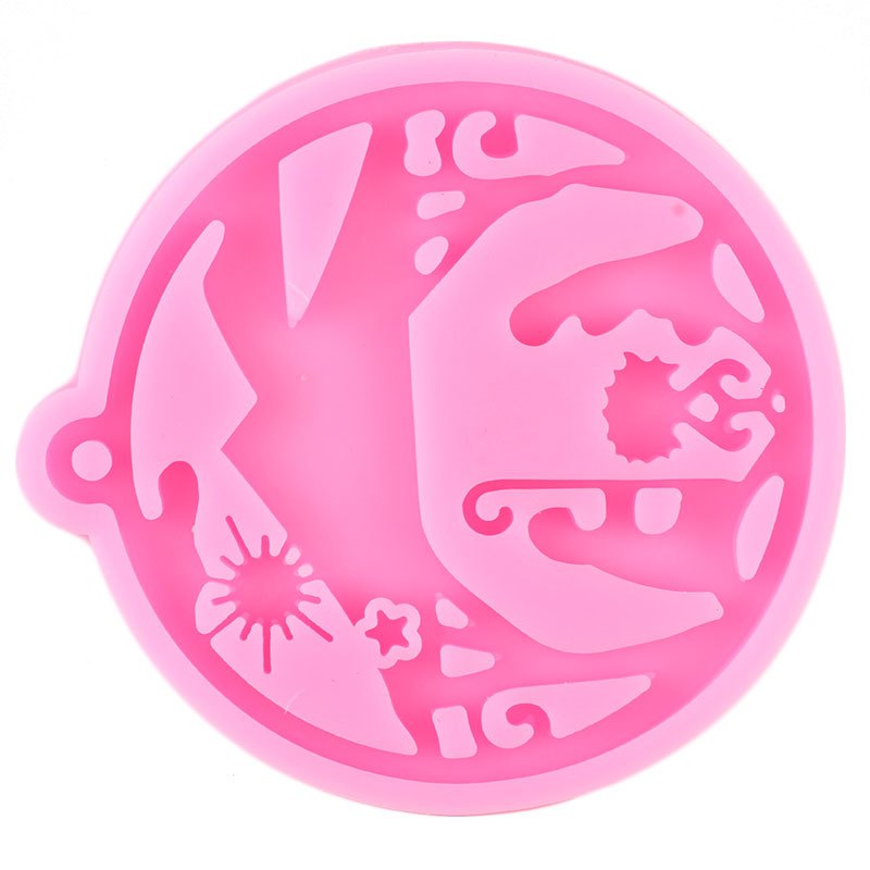 Christmas Snowflake Keychain Pendant Silicone Mold for Resin Jewelry DIY