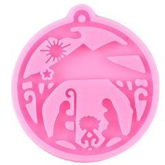 Christmas Snowflake Keychain Pendant Silicone Mold for Resin Jewelry DIY
