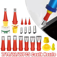 7pcs Caulking Finishing Tool Set Stainless Steel Nozzle For Sink Joints