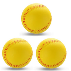3pcs Foam Training Baseballs - Soft & Safe Throwing/Catching/Batting