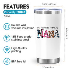 Blessed 20oz Travel Mug with Lid - Grandchildren Party Gift