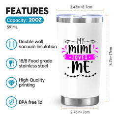 20oz Grandma Tumbler Vacuum Double Wall Cup House Party Gift