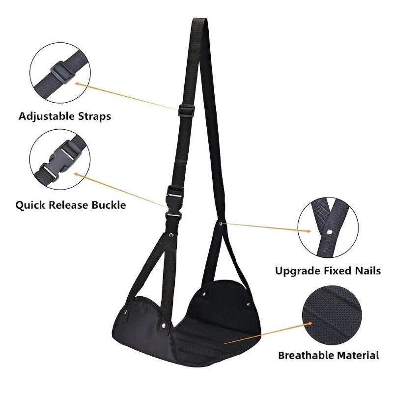 Portable Airplane Footrest Lightweight Leg Rest Travel Hammock