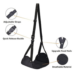 Portable Airplane Footrest Lightweight Leg Rest Travel Hammock