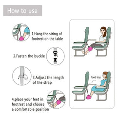 Portable Airplane Footrest Lightweight Leg Rest Travel Hammock