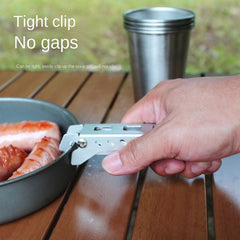 Outdoor Anti Scald Pot Clips Picnic Tableware Accessories Camping Barbecue