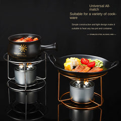 Stainless Steel Stove Rack Dry Pot Holder Outdoor Portable Anti-Scalding