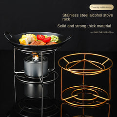 Stainless Steel Stove Rack Dry Pot Holder Outdoor Portable Anti-Scalding
